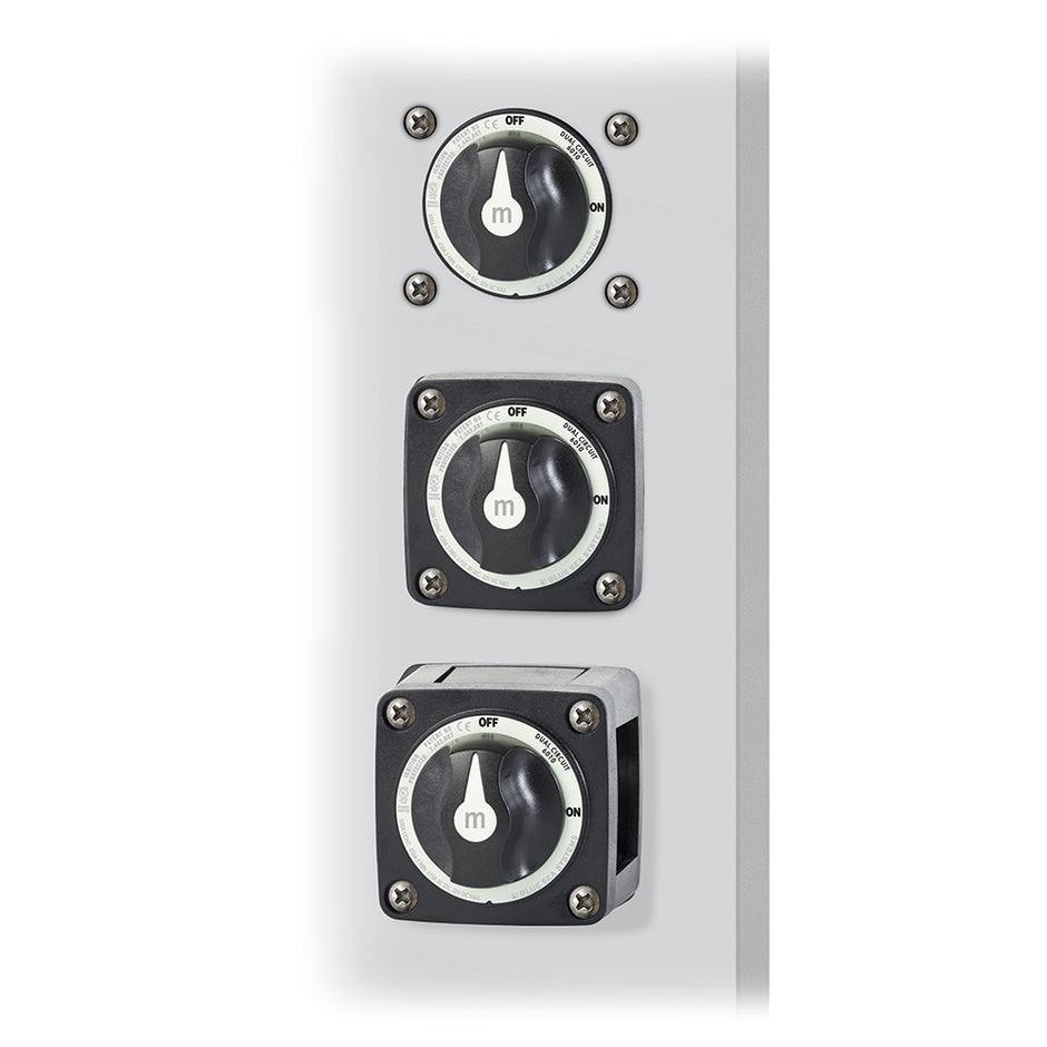 Blue Sea 6010200 Battery Switch Dual Circuit  Black 6010200