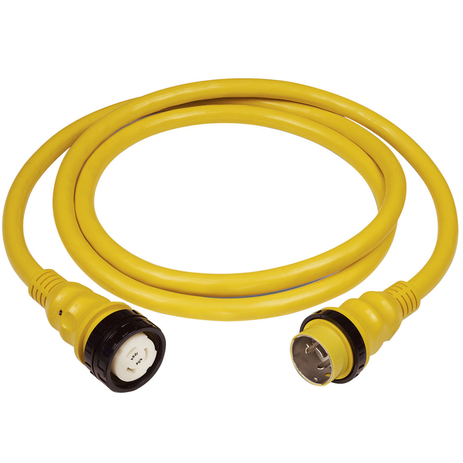 Marinco 50Amp 125250V Shore Power Cable  50  Yellow 6152SPP