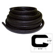 TACO Flexible Vinyl Trim  532 Opening x 916W x 25L  Black V301005B251