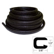 TACO Flexible Vinyl Trim  12 Opening x W x 25L  Black V301316B251
