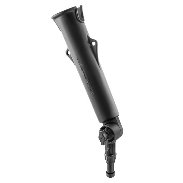 RAM Mount ToughTube Fishing Rod Holder w3 Long Ratchet Spline Post Arm RAP394SSTU