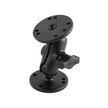 RAM Mount 1 Ball Double Socket Short Arm w 2 25 Round Bases RAMB101A