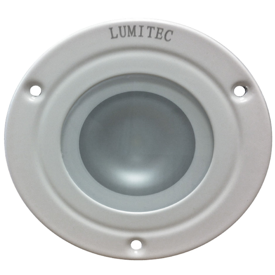 Lumitec Shadow  Flush Mount Down Light  White Finish  3Color RedBlue NonDimming wWhite Dimming 114128