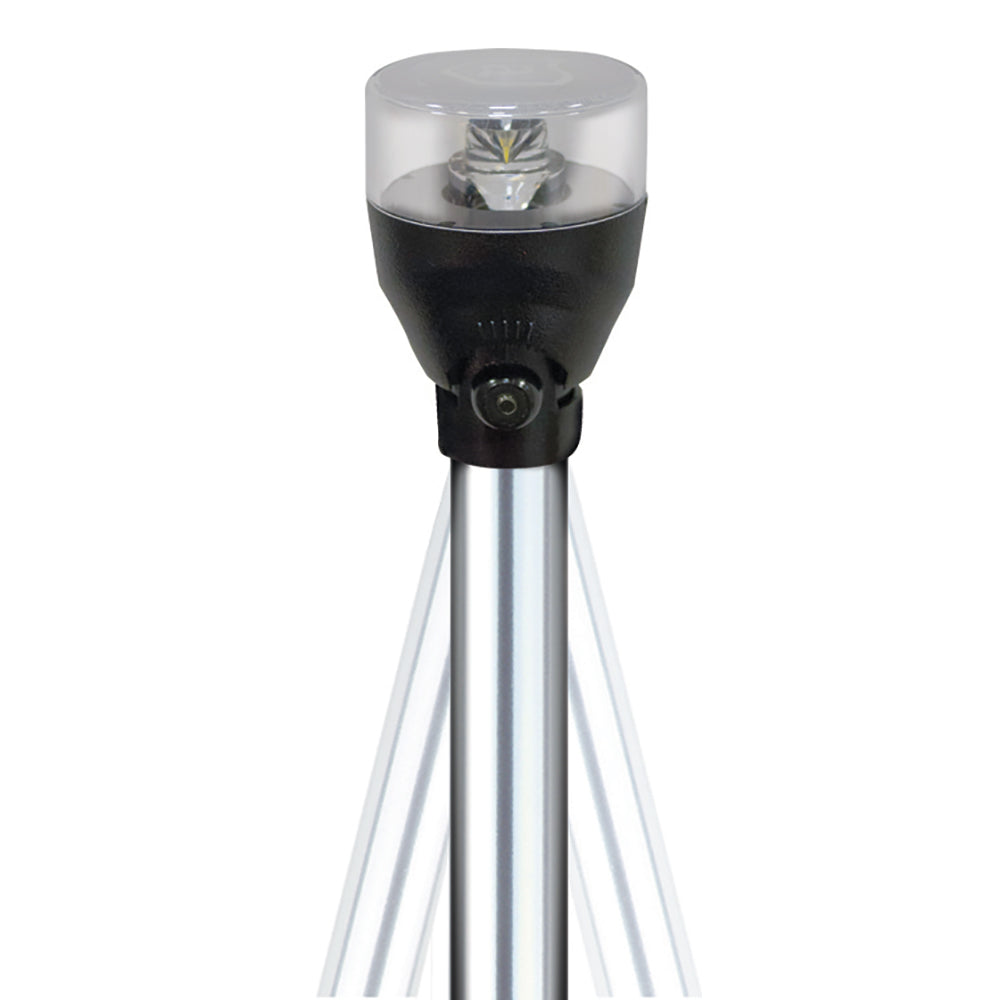 Attwood LED Articulating All Around Light  24 Pole 553024A7