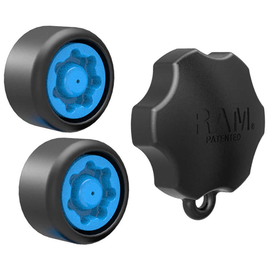 RAM Mount PinLock Security Kit f Single Swing Arm Mount RAPSKNOB109U