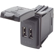 Blue Sea Dual USB Charger  24V Contura Mount 1039