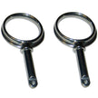 Perko Round Type Rowlock Horns  Plain Zinc 1267DP0ZNC