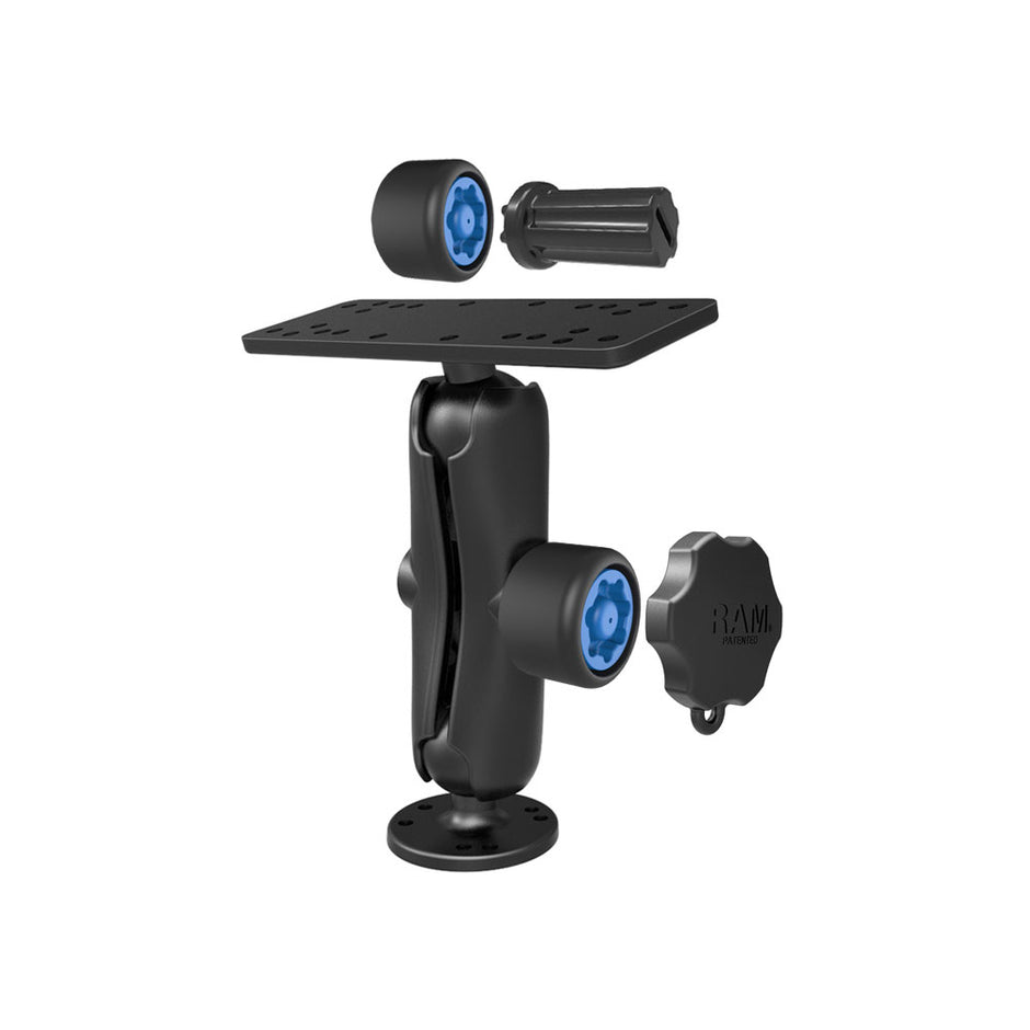 RAM Mount Marine Electronics Mount wCombination PinLock Security Kit RAMSG111U