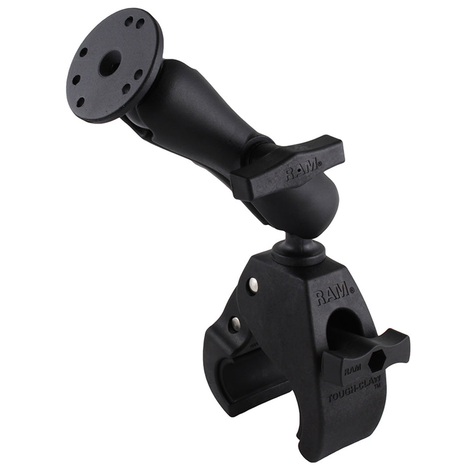 RAM Mount Large ToughClaw Base wDouble Socket Arm  15 Round Base Adapter RAP401202U