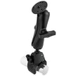 RAM Mount Large ToughClaw Base wDouble Socket Arm  15 Round Base Adapter RAP401202U