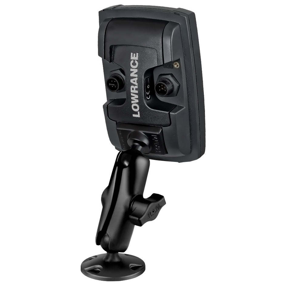 RAM Mount 1 Ball Light Use Composite Mount fLowrance Elite4  Mark4 Series Fishfinders RAPB101ULO11