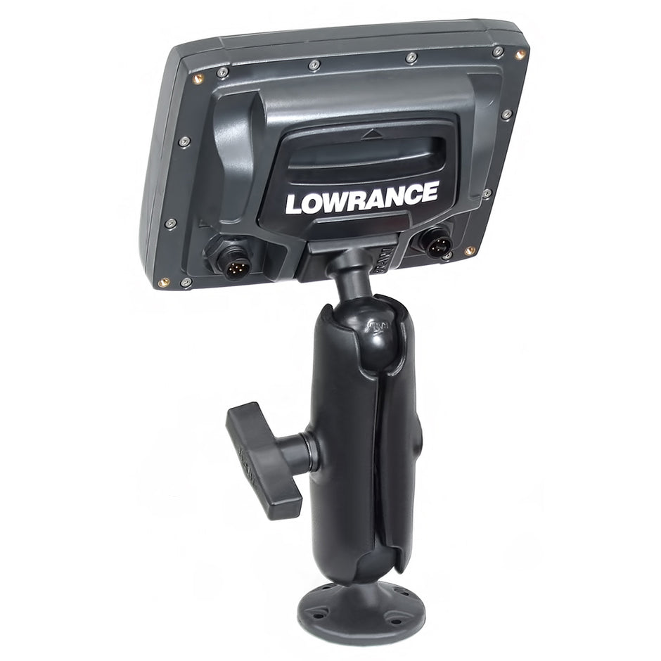 RAM Mount 15 Ball Rugged Use Composite Mount fLowrance Elite5  Mark5 Series Fishfinders RAP101ULO11