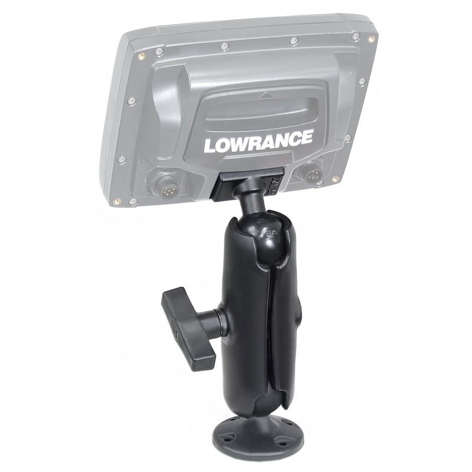 RAM Mount 15 Ball Rugged Use Composite Mount fLowrance Elite5  Mark5 Series Fishfinders RAP101ULO11
