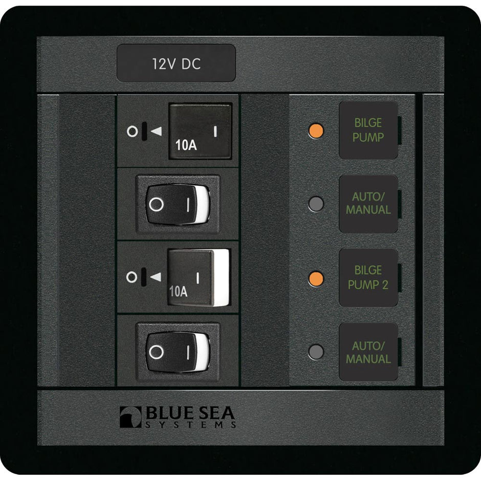 Blue Sea 1522 360 Panel Dual Bilge Pump Control 1522