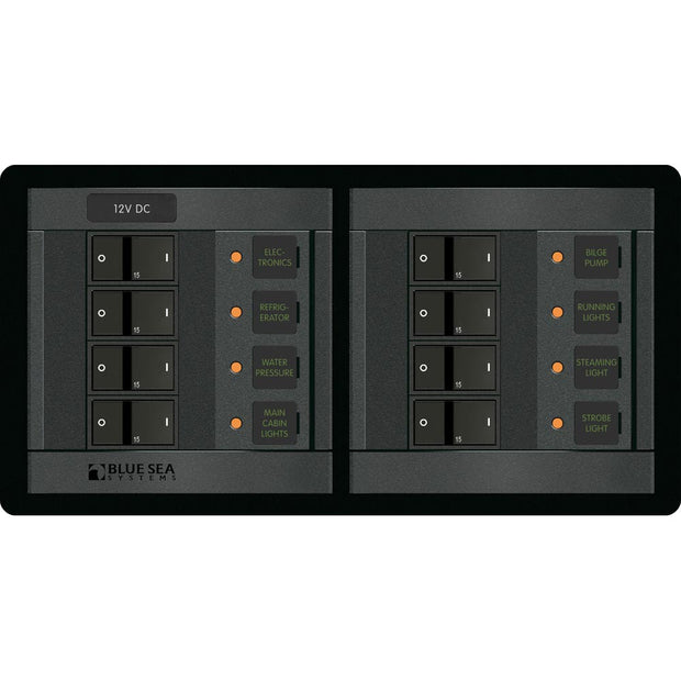 Blue Sea 1225 12V DC 8 Position  Horizontal 1225