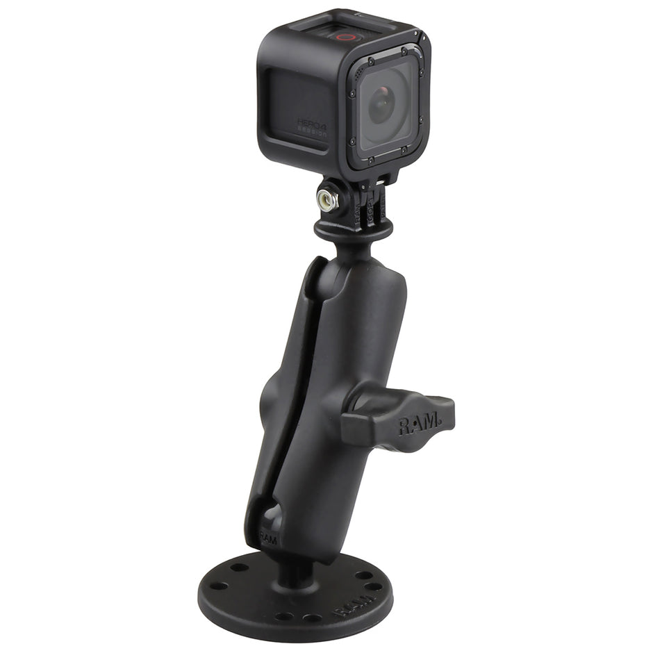 RAM Mount 1 Ball Mount wCustom GoPro Hero Adapter RAMB138GOP1U
