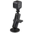 RAM Mount 1 Ball Mount wCustom GoPro Hero Adapter RAMB138GOP1U