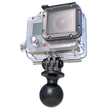 RAM Mount 1 Ball Mount wCustom GoPro Hero Adapter RAMB138GOP1U