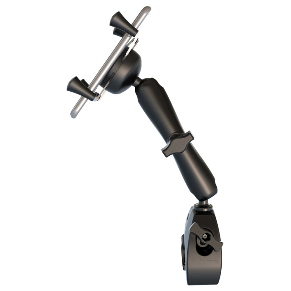 RAM Mount Universal ToughClaw Base wLong Double Socket Arm  Universal XGrip CelliPhone Cradle RAMB400CUN7U