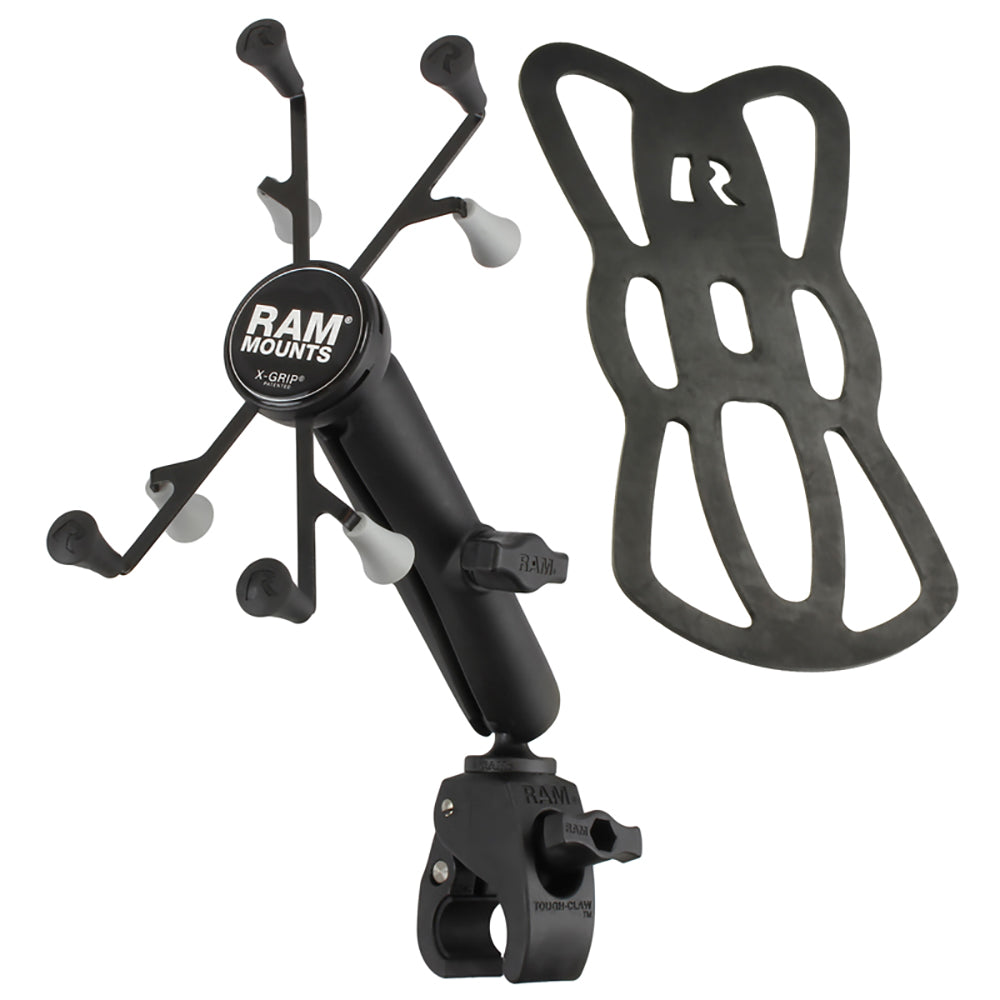 RAM Mounting Systems Tough-Claw Base with Double Socket Arm and X-Grip Cradle - Thumbnail 4