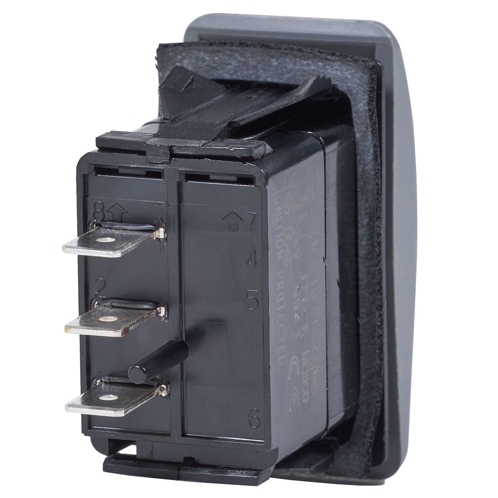 Blue Sea 7933 Contura II Switch SPDT Black  ONOFFON 7933