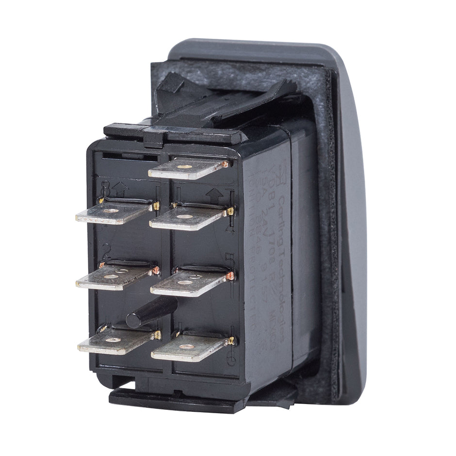 Blue Sea 7939 Contura II Switch DPDT Black  ONON 7939