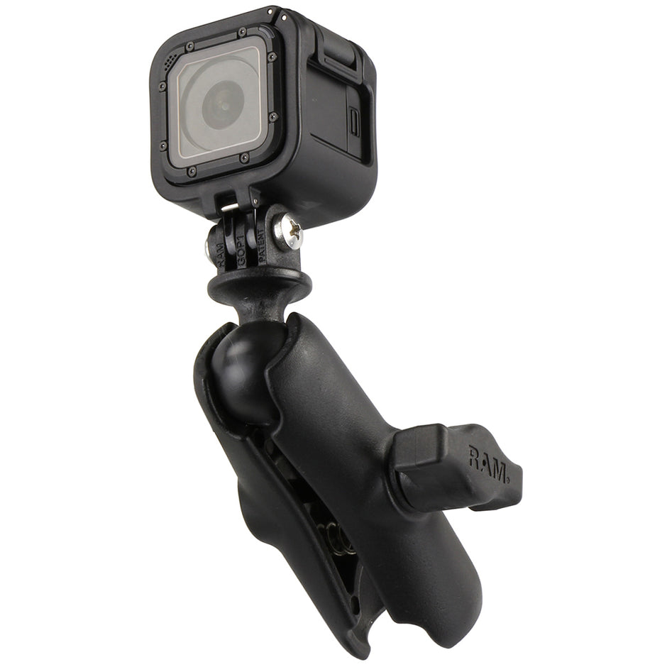 RAM Mount GoPro Hero Adapter with Double Socket Arm RAMB202GOP1201U
