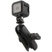 RAM Mount GoPro Hero Adapter with Double Socket Arm RAMB202GOP1201U
