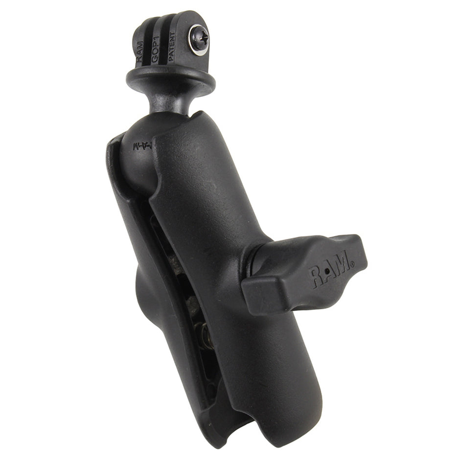 RAM Mount GoPro Hero Adapter with Double Socket Arm RAMB202GOP1201U
