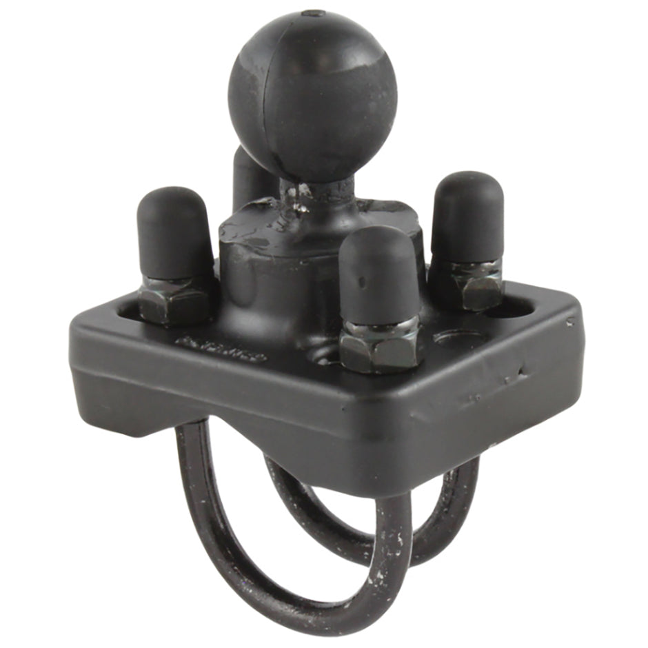 RAM Mount Double UBolt Base w1 Ball fRails from 075 to 125 Diameter RAMB235U