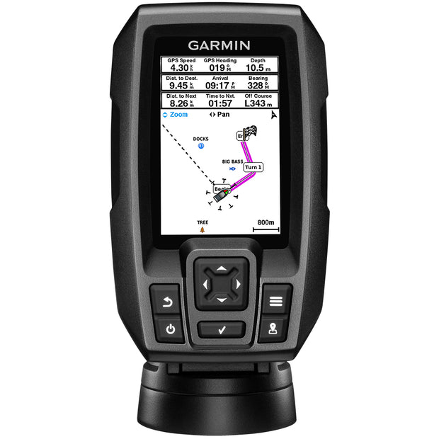 Garmin STRIKER 4 Fishfinder Worldwide Version w77200kHz  4Pin Transducer wTransom  Trolling Motor Mounts 0100155001