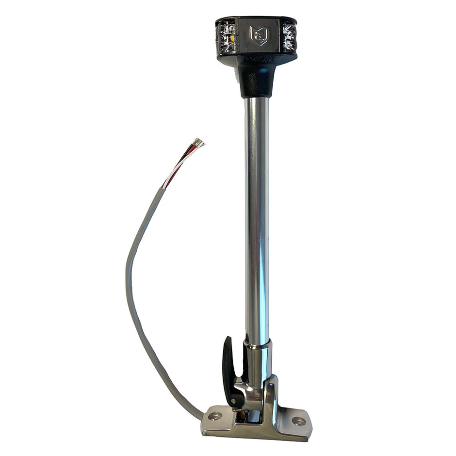 Attwood LightArmor FoldDown AnchorMasthead Light  12  12V 7812S7