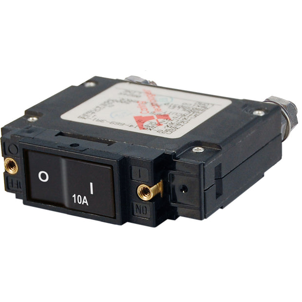Blue Sea 7541 CSeries Flat Rocker Circuit Breaker  Single Pole  10A 7541