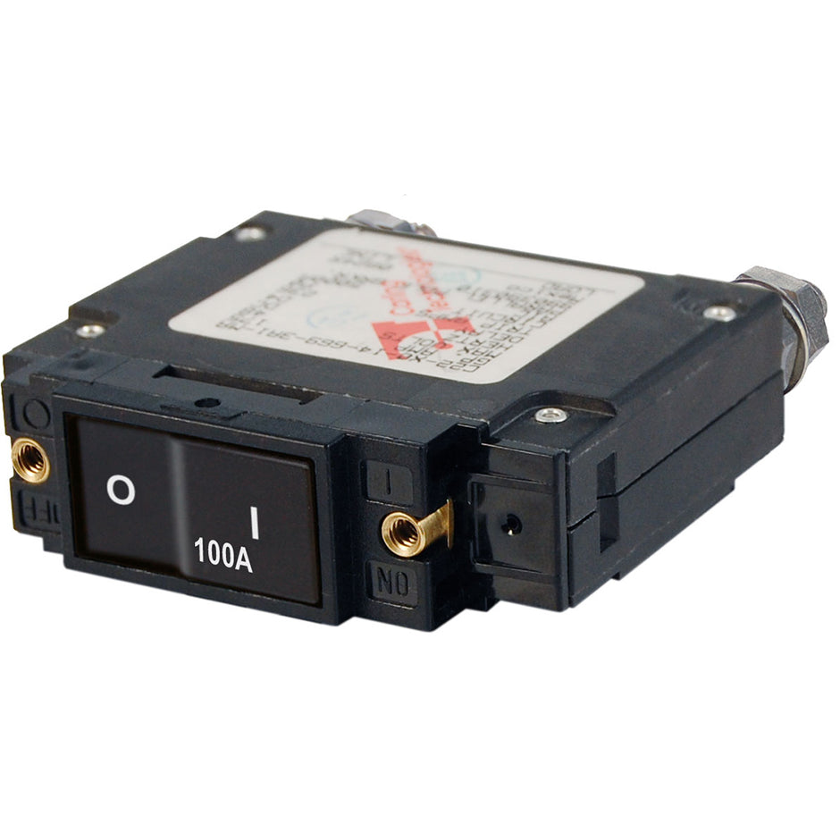 Blue Sea 7549 CSeries Flat Rocker Circuit Breaker  Single Pole  100A 7549