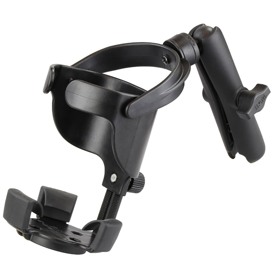 RAM Mount Level Cup XL wLong Double Socket Arm RAMB417BC201U
