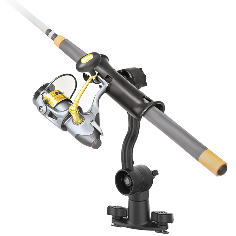 RAM Mount RAM Tube Jr Rod Holder with Spline Post Extension Arm and Track Base RAP390PA421