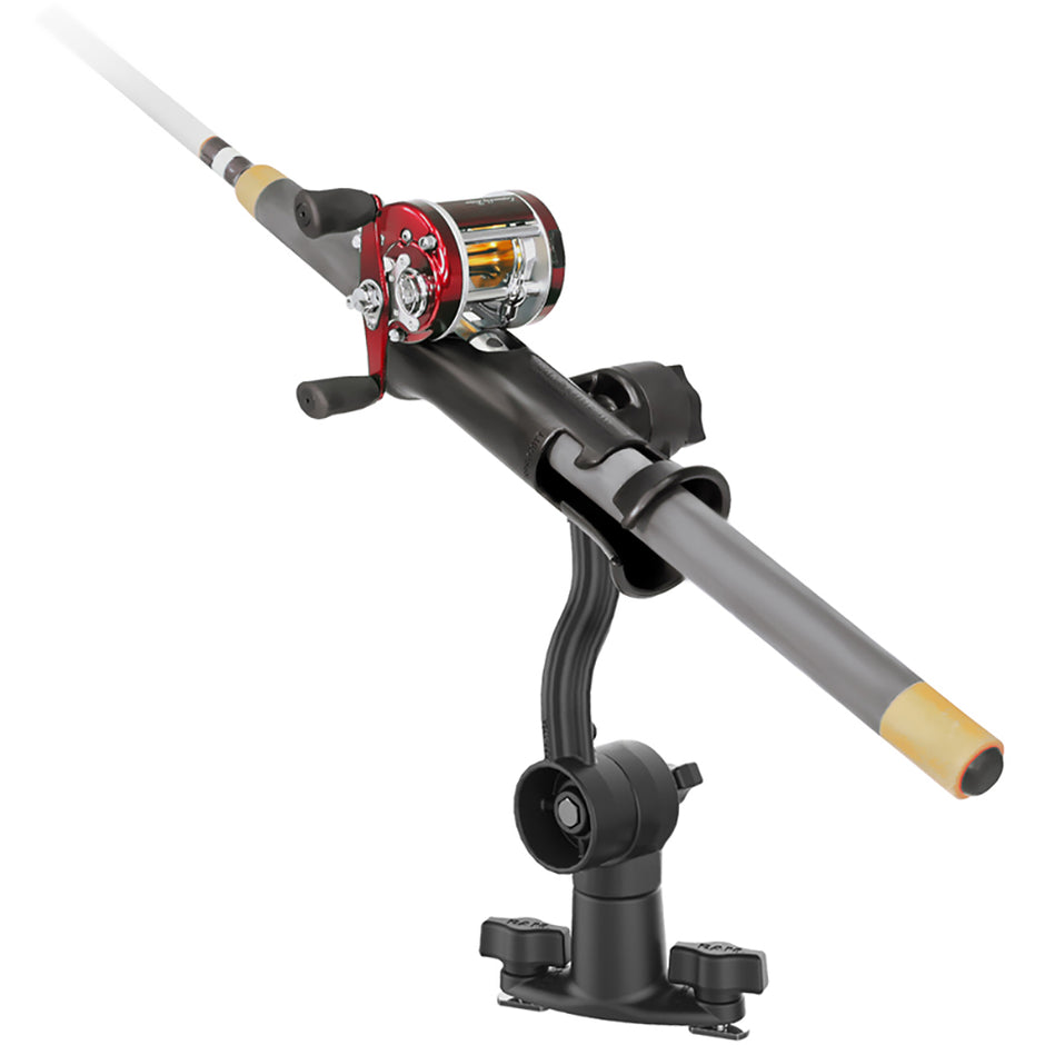 RAM Mount RAM Tube Jr Rod Holder with Spline Post Extension Arm and Track Base RAP390PA421
