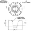 TACO Table Support  Flush Mount  Fits 238 Pedestals Z104085BLY60MM