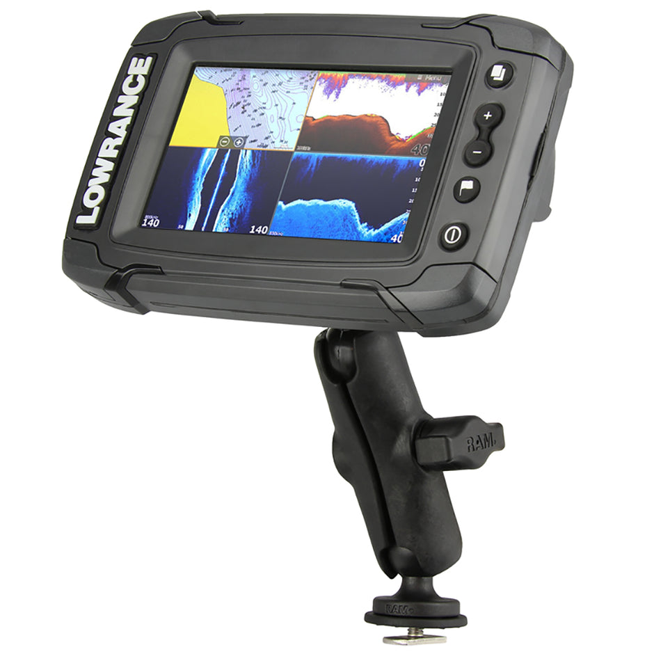 Ram Mount Track Ball Mount fLowrance Elite Hook  Mark4 Series Fishfinders RAPB202LO11354TRA1