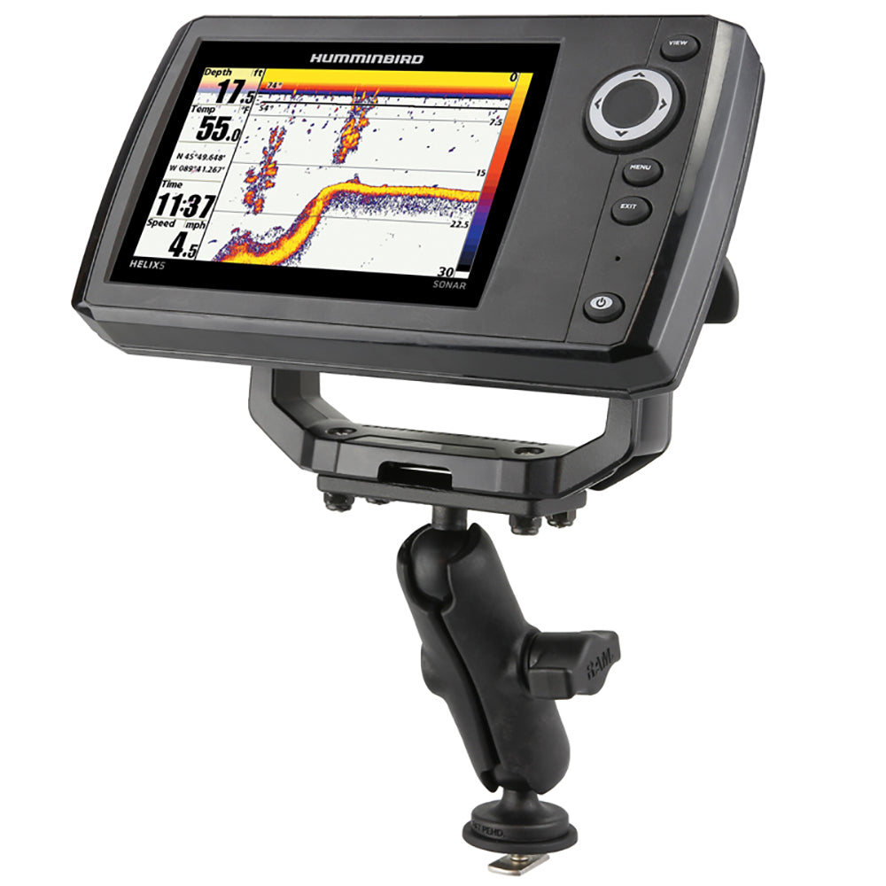 Ram Mount RAM 1 Ball Mount with Track Ball Base  15 x 3 Plate for the Humminbird Helix 5 ONLY RAPB202153354TRA1U
