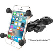 RAM Mount RAM Torque 38  58 Diameter Mini Rail Base with 1 Ball Short Arm and XGrip for Phones RAMB4083762AUN7U