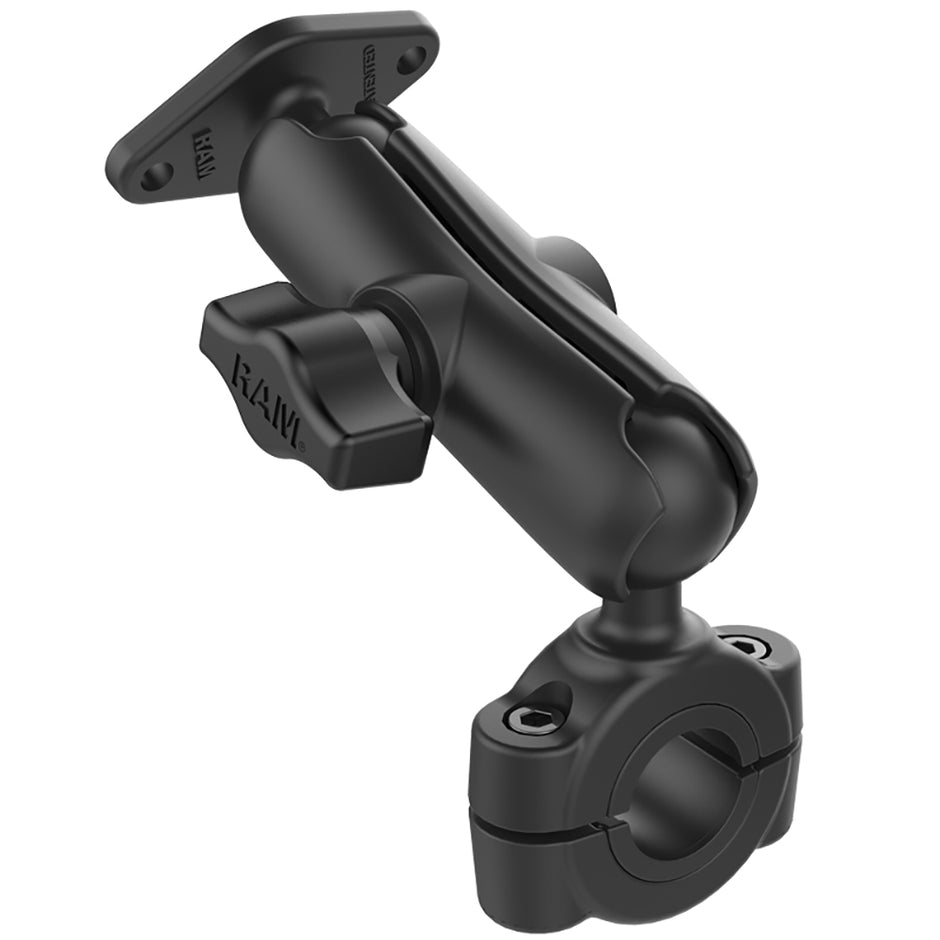 RAM Mount RAM Torque 34  1 Diameter HandlebarRail Base with 1 Ball Medium Arm and Diamond Ball Base RAMB408751238U