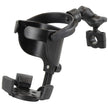 RAM Mount RAM Level Cup XL with Torque 34  1 Diameter Rail Base and Short Arm RAMB408751A417U