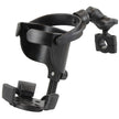 RAM Mount RAM Level Cup XL with Torque 34  1 Diameter Rail Base and Short Arm RAMB408751A417U