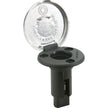 Attwood LightArmor PlugIn Base  3 Pin  Stainless Steel  Round 910R3PSB7