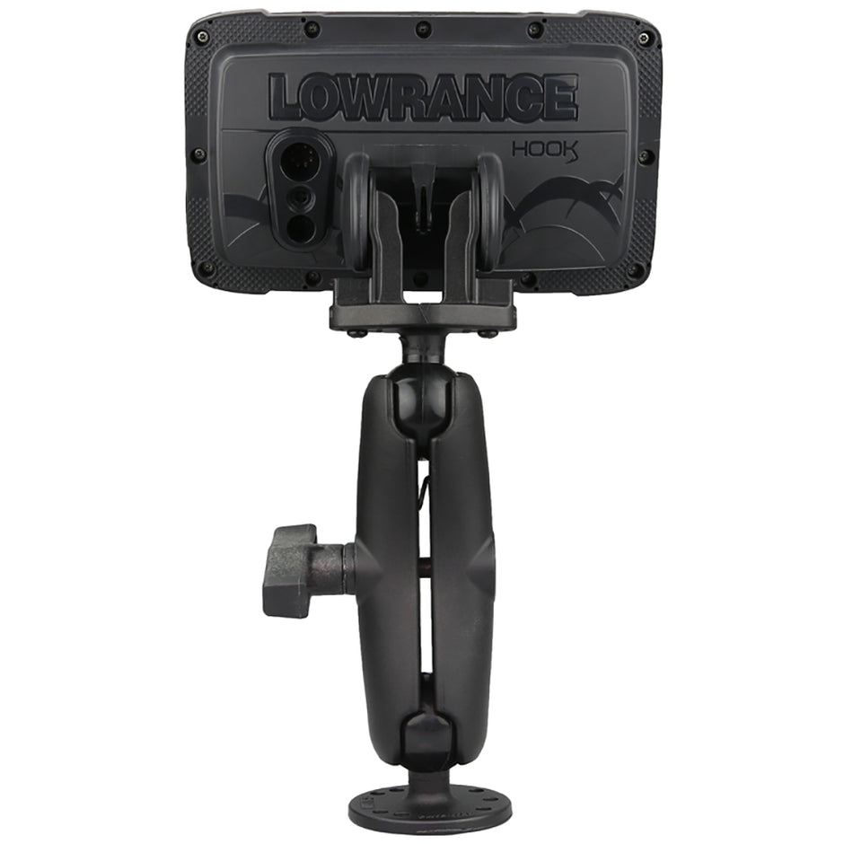 RAM Mount C Size 15 Fishfinder Mount for the Lowrance Hook2 Series RAM101LO12