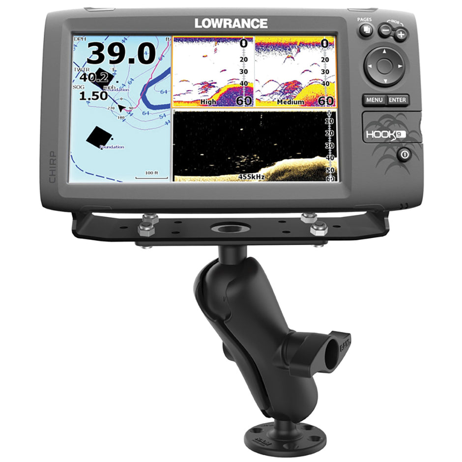 Ram Mount Universal D Size Ball Mount for 912 Fishfinders and Chartplotters RAMD115