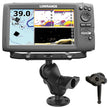 Ram Mount Universal D Size Ball Mount with Short Arm and HiTorq Wrench for 912 Fishfinders and Chartplotters