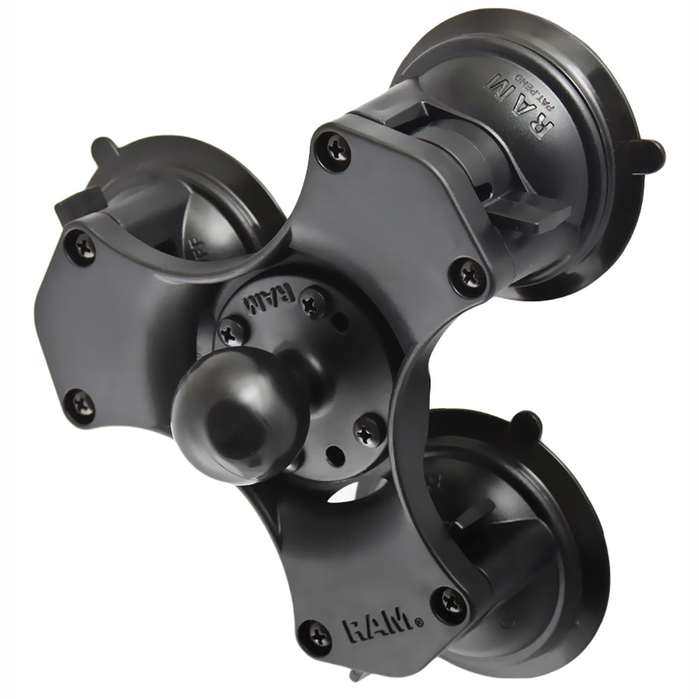 RAM Mount Triple Suction Cup Base w15 Diameter Ball RAP3652241U