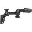 RAM Mount Vertical Mounting Base wDouble 6 Swing Arm  Swivel Single Socket f15 Balls RAM109VS5NBU